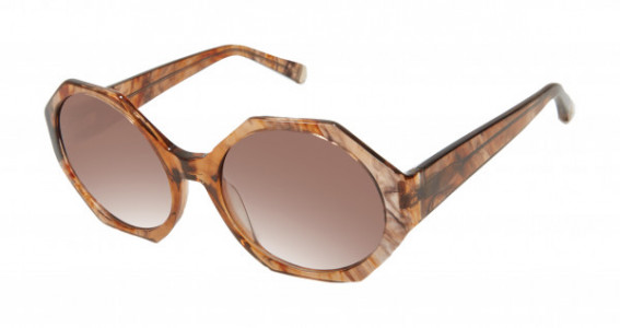 Kate Young K535 Sunglasses, Khaki (KHA)