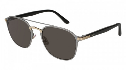 Cartier CT0012S Sunglasses, 002 - GOLD with HAVANA temples and BROWN lenses