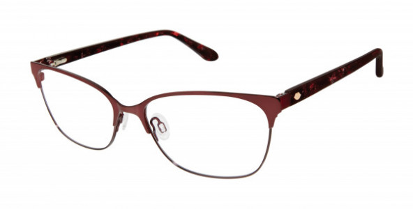 Lulu Guinness L212 Eyeglasses, Brown Rose Gold (BRN)