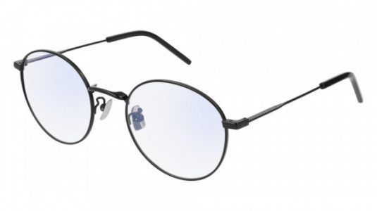 Saint Laurent SL 237/F Eyeglasses, 002 - SILVER with TRANSPARENT lenses