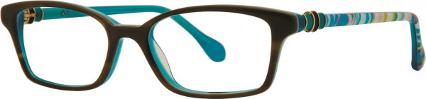 Lilly Pulitzer Girls Chasteen Eyeglasses, Havana Aqua