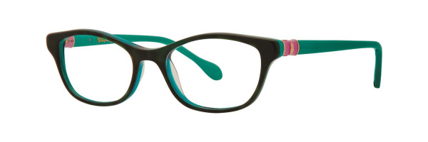 Lilly Pulitzer Girls Kaelie Eyeglasses, Aqua Green Tortoise