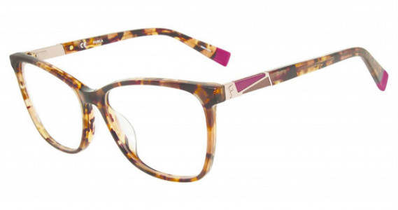 Furla VFU190 Eyeglasses, SHINY TRANSPARENT CYCLAMEN