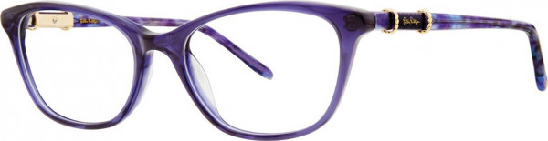 Lilly Pulitzer Castilla Eyeglasses, Lavender Tortoise