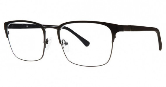 Big Mens Eyewear Club BIG BONUS Eyeglasses, Matte Black/Gunmetal