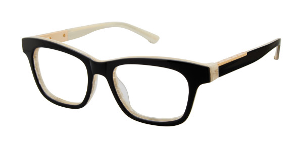 L.A.M.B. LA052 Eyeglasses, Black Bone (BLK)