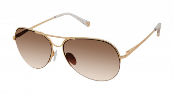 Kate Young K555 Sunglasses, Rose Gold (RGD)