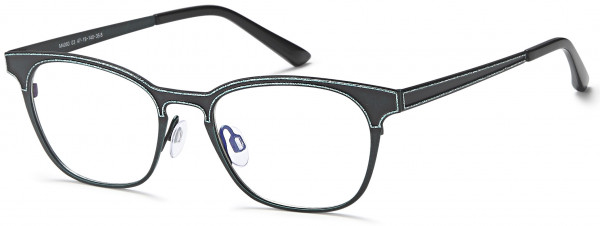 Menizzi M4060 Eyeglasses, 01-Antique Grey/Silver