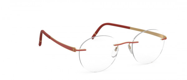 Silhouette Momentum  5529 EP Eyeglasses, 3020 Gold / Siena Red