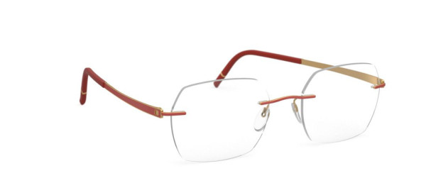 Silhouette Momentum  5529 HB Eyeglasses, 3020 Gold / Siena Red