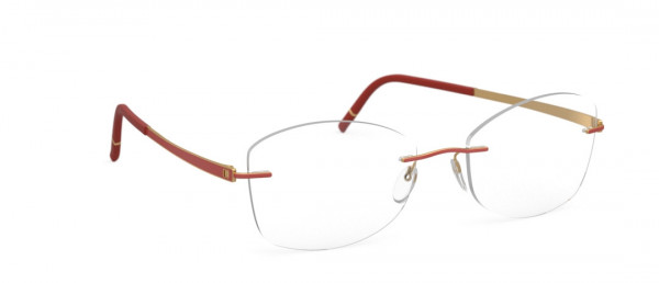 Silhouette Momentum  5529 HD Eyeglasses, 3020 Gold / Siena Red