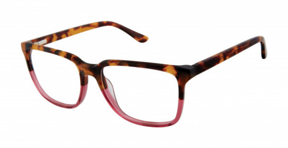 gx by Gwen Stefani GX054 Eyeglasses, Grey/Coral (GRY)