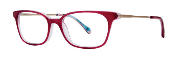 Lilly Pulitzer Mercer Eyeglasses, Berry