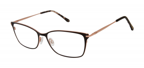 Lulu Guinness L215 Eyeglasses, Brown/Gold (BRN)
