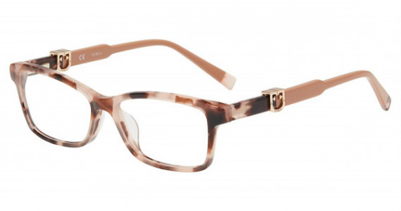 Furla VFU378 Eyeglasses, TORTOISE (01GT)