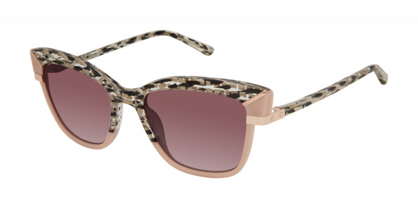 L.A.M.B. LA571 Sunglasses, Black / Blush (BLK)