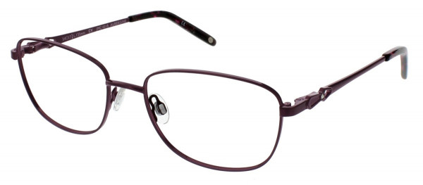 Jessica McClintock JMC 4318 Eyeglasses, Aubergine