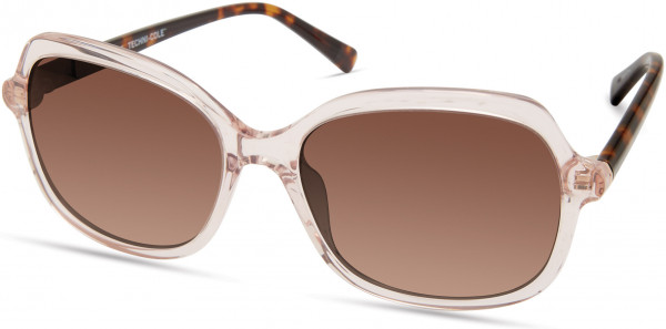 Kenneth Cole New York KC7256 Sunglasses, 72H - Shiny Light Pink / Dark Havana