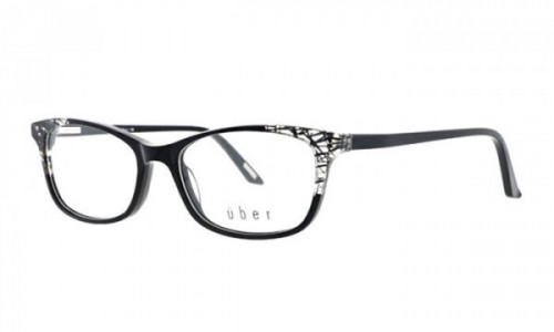 Uber Alfa Eyeglasses, Black