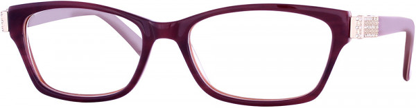 Buxton by EyeQ BX404 Eyeglasses, Cranberry