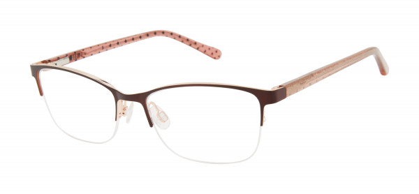 Lulu Guinness L309 Eyeglasses, Brown Rose Gold (BRN)