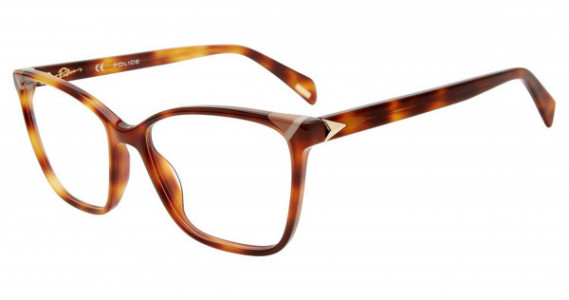 Police VPLD89V Eyeglasses, Brown