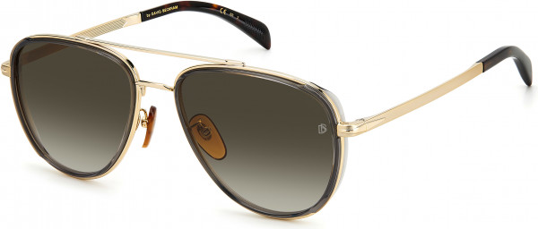 David Beckham DB 7068/G/S Sunglasses, 02F7 GOLD GREY