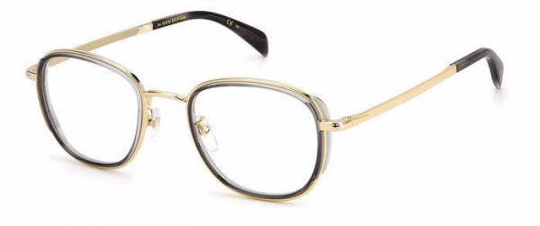 David Beckham DB 7075/G Eyeglasses, 02F7 GOLD GREY