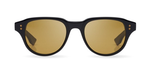 DITA TELEHACKER Sunglasses, BLACK - YELLOW GOLD