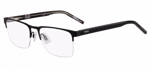 HUGO HG 1076 Eyeglasses, 0003 MATTE BLACK