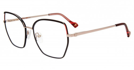 Yalea VYA043 Eyeglasses, BLACK (0E59)