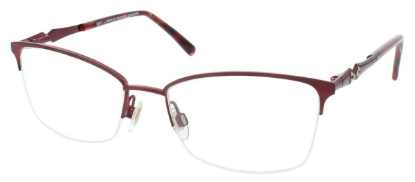 Ellen Tracy WEXFORD Eyeglasses, Burgundy