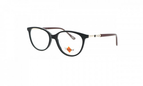 Club 54 Grace Eyeglasses, Black/Burgundy