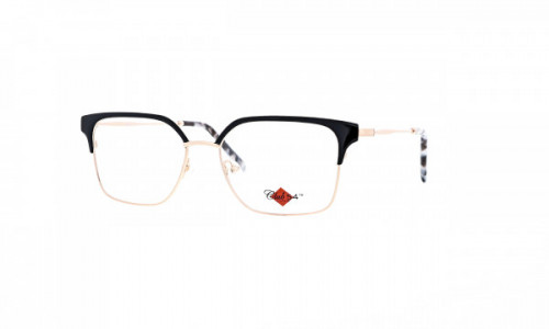 Club 54 Olive Eyeglasses, Black Gold