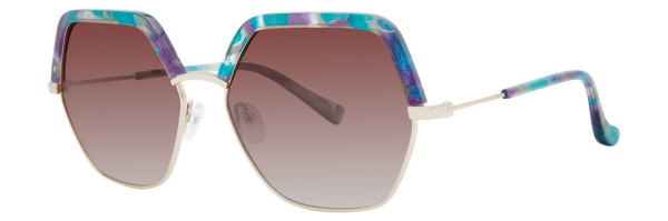 Kensie Feel Pretty Sunglasses, Green Tortoise