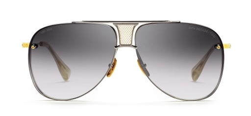 DITA DECADE-TWO Sunglasses, BLACK PALLADIUM/YELLOW GOLD