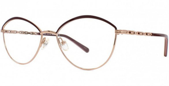 Adrienne Vittadini 1294 Eyeglasses, SBlk/SLGold