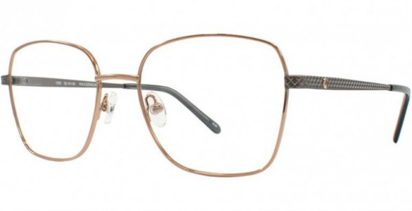 Adrienne Vittadini 1300 Eyeglasses, Gun/Gold