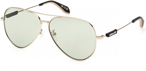 adidas Originals OR0085 Sunglasses, 28N - Shiny Pale Gold / Shiny Pale Gold