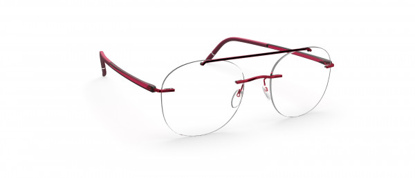Silhouette The Wave  5567 LV Eyeglasses, 3040 Cassis Red