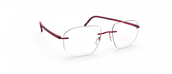Silhouette The Wave  5567 LW Eyeglasses, 3040 Cassis Red