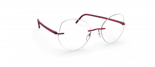 Silhouette The Wave  5567 LY Eyeglasses, 3040 Cassis Red
