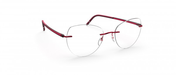 Silhouette The Wave  5567 LZ Eyeglasses, 3040 Cassis Red