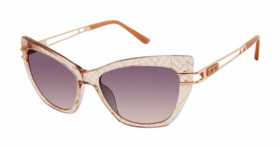 L.A.M.B. LA585 Sunglasses, Blush Crystal (BLS)