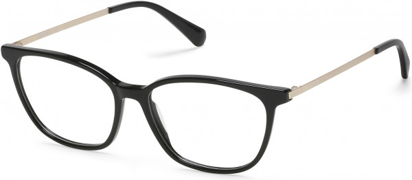 Kenneth Cole Reaction KC0956 Eyeglasses, 001 - Shiny Black / Shiny Pale Gold