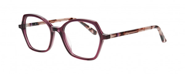 Nifties NI9484 Eyeglasses, AUBERGINE MEDIUM TRANSPARENT