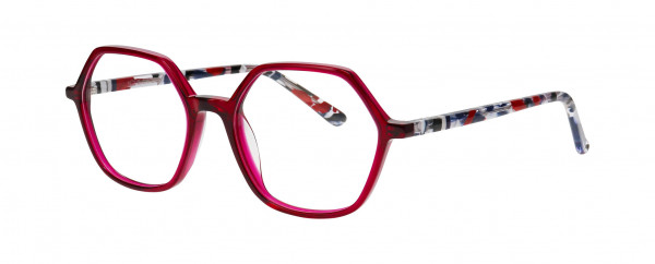 Nifties NI9469 Eyeglasses, AUBERGINE DARK TRANSPARENT