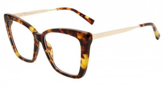 Diff VDFBCK4 Eyeglasses, AMBER TORTOISE (ATRB)