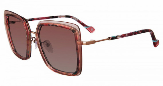 Yalea SYA085 Sunglasses, RED GOLD (0A39)