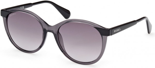 MAX&Co. MO0084 Sunglasses, 20B - Matte Grey / Shiny Black